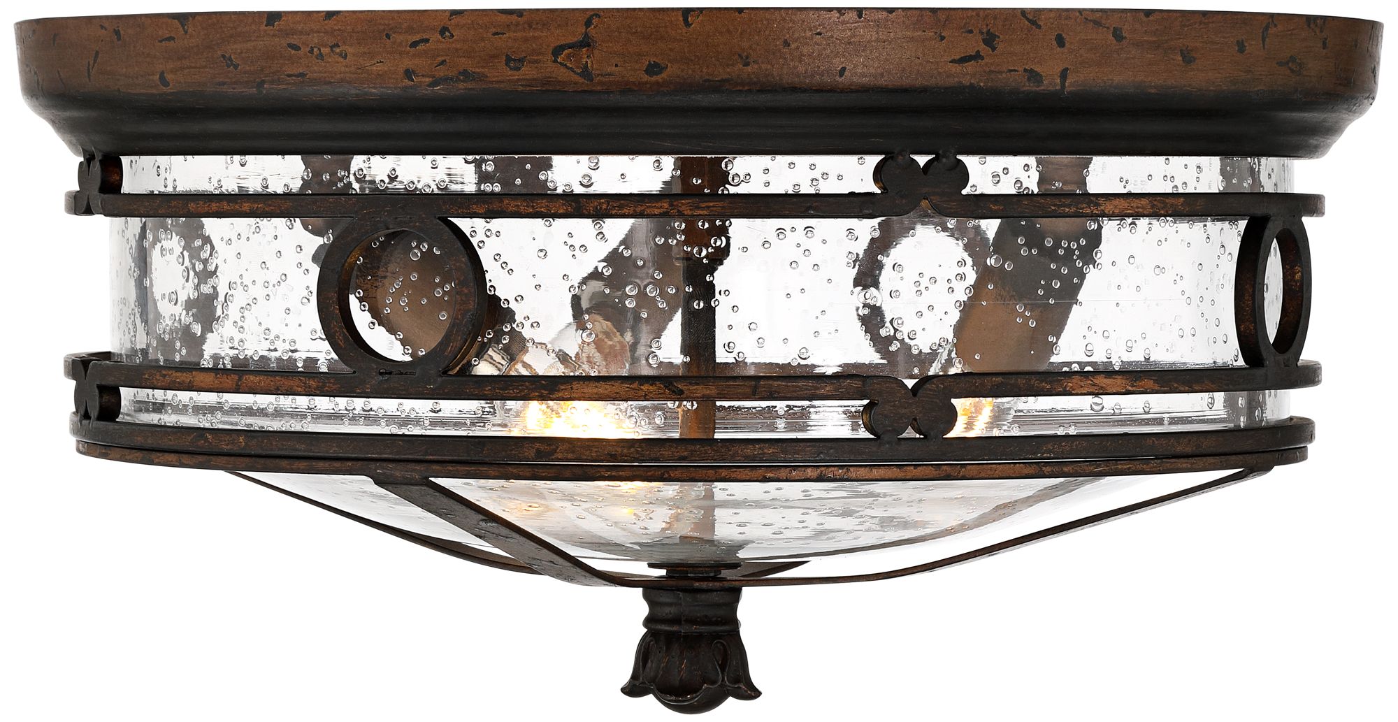 Image 6 Franklin Iron Works Beverly Drive 14"W Indoor-Outdoor Ceiling Light more views