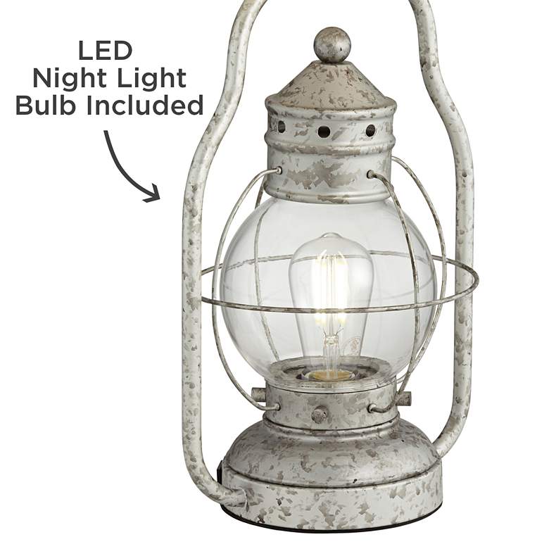 Image 7 Franklin Iron Works Bodie 26" Lantern Night Light USB Table Lamp more views