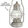 Franklin Iron Works Bodie 26" Lantern Night Light USB Table Lamp