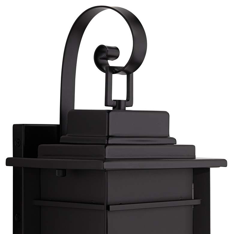 Image 3 Franklin Iron Works Bransford 17" High Black-Brass Outdoor Wall Light more views