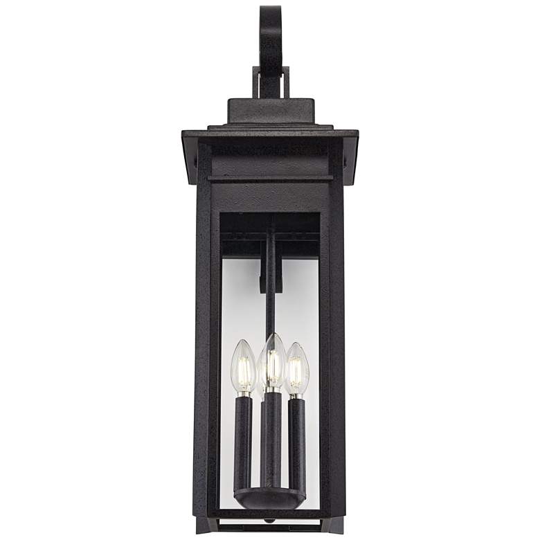 Image 5 Franklin Iron Works Bransford 28 1/4" Black-Gray Outdoor Wall Light more views
