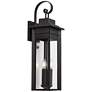 Franklin Iron Works Bransford 28 1/4" Black-Gray Outdoor Wall Light