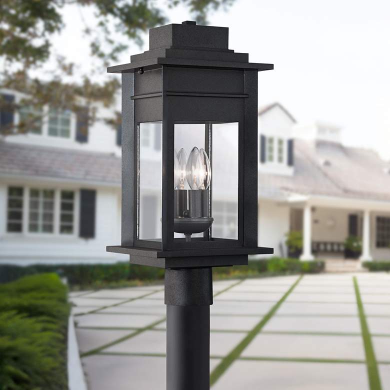 Image 1 Franklin Iron Works Bransford 35 1/2" Path Light with Low Voltage Bulb