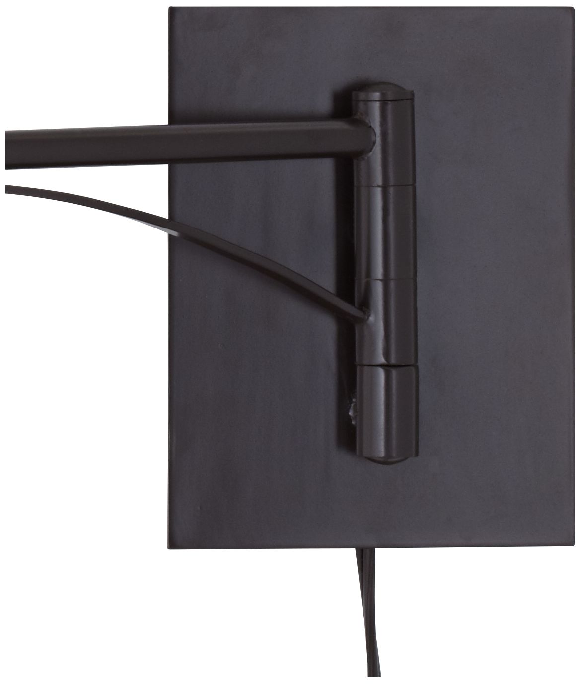 Thumbnail4 of Franklin Iron Works Brinly Burlap and Brown Plug-In Swing Arm Wall Lamp more views