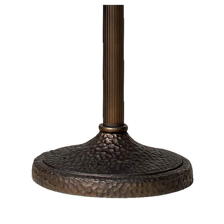 Image 5 Franklin Iron Works Bronze and Champagne Glass Torchiere Floor Lamp more views