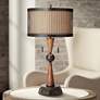 1_Franklin Iron Works Bronze and Cherry Table Lamp with USB Workstation Base
