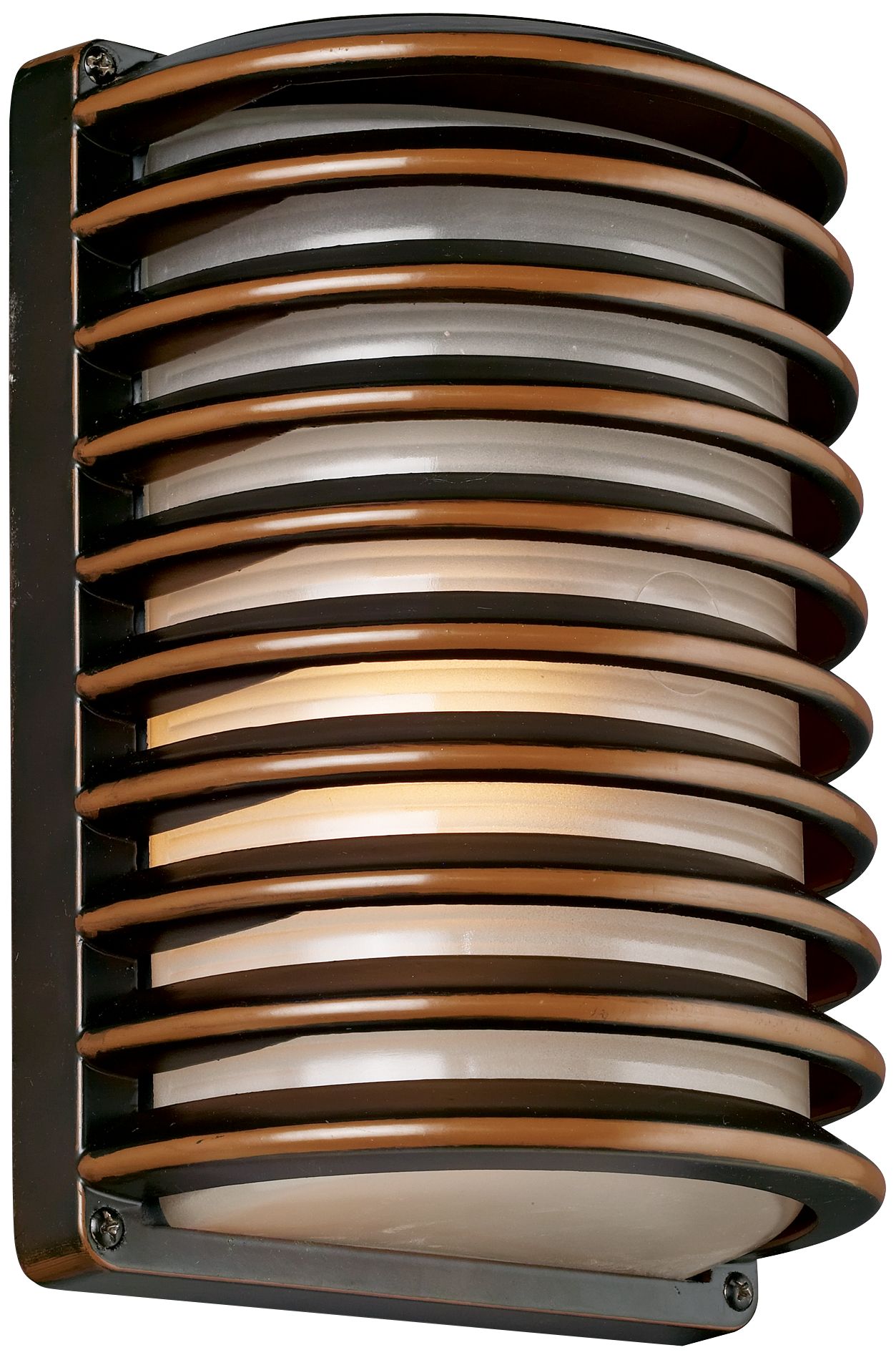 Image 3 Franklin Iron Works Bronze Grid 10" High Modern Outdoor Wall Light