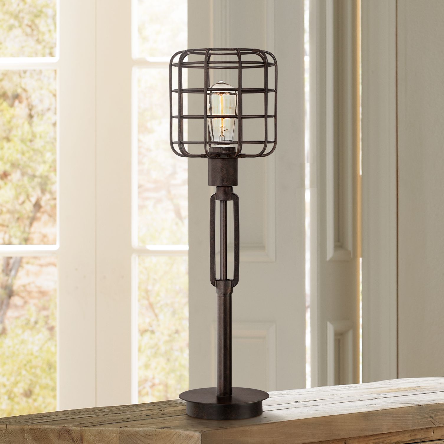 industrial lamp cage