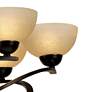 Thumbnail4 of Franklin Iron Works Bronzeador 27 1/2"W Dark Mocha Ribbon Chandelier more views
