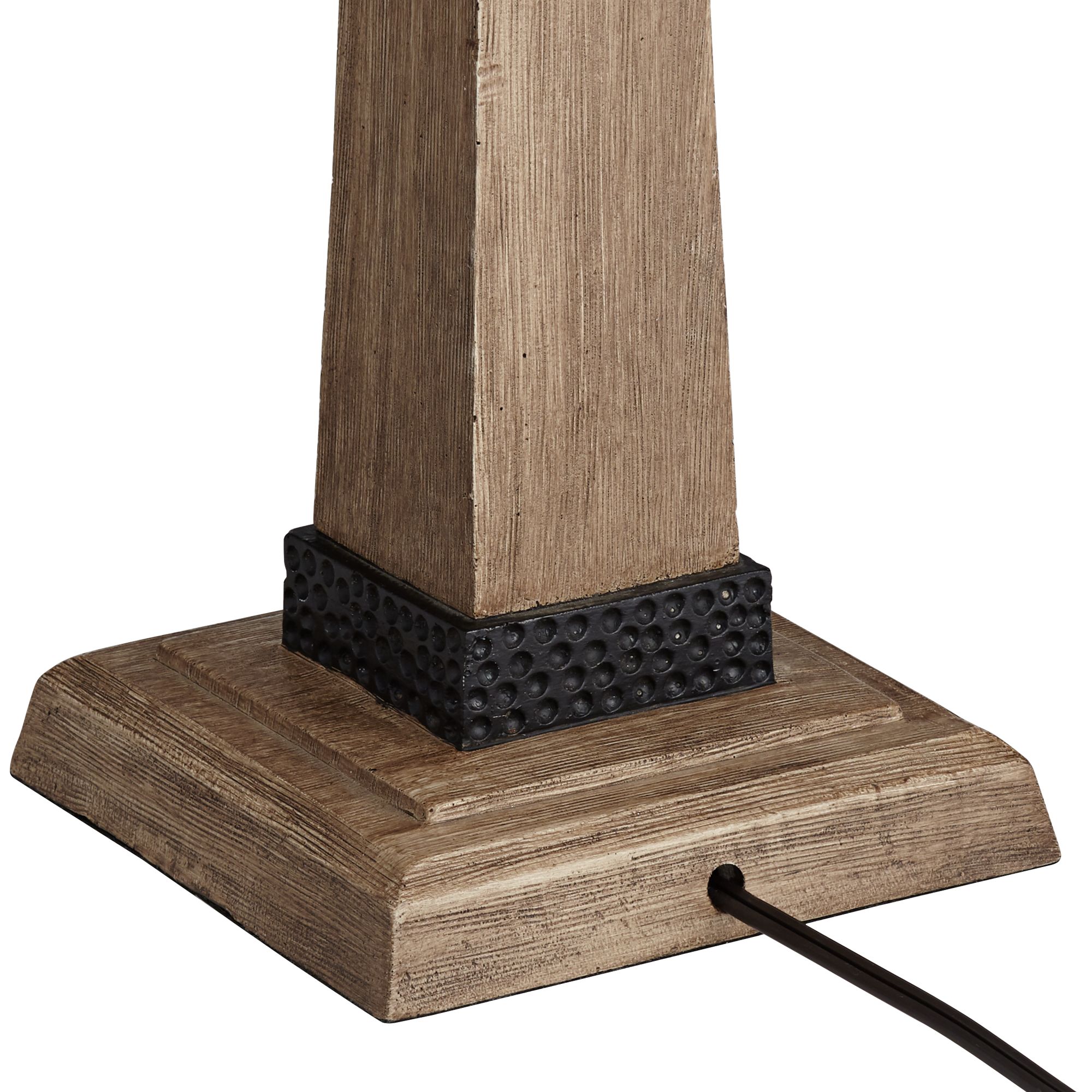 Image 5 Franklin Iron Works Buchan 29 1/2" Wood Pedestal Table Lamps Set of 2 more views
