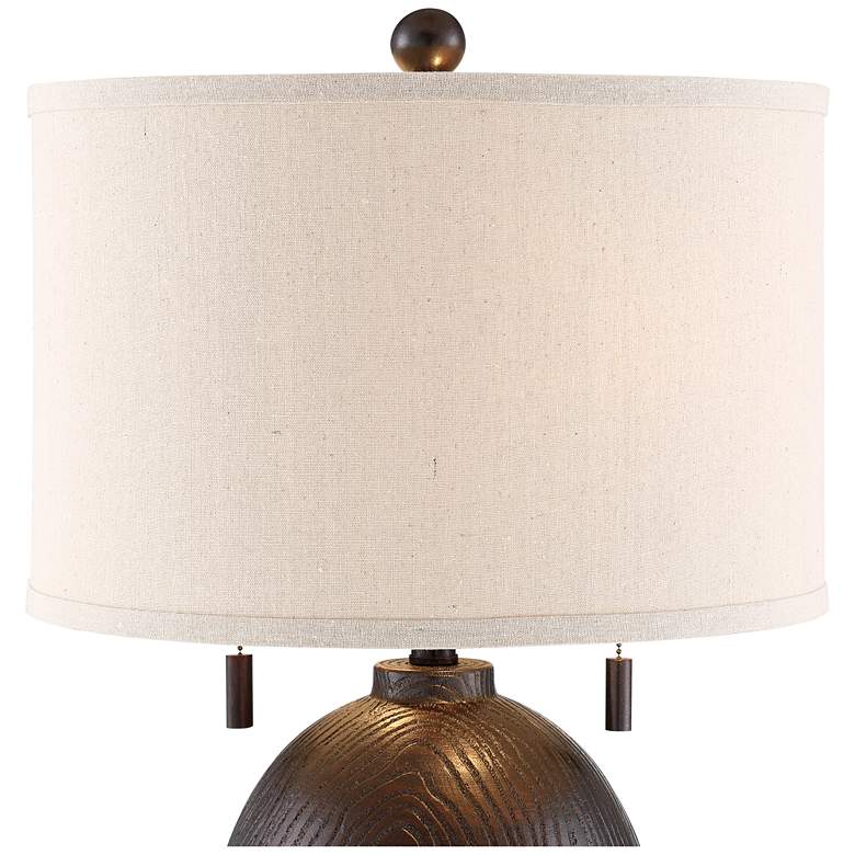 Image 3 Franklin Iron Works Byron 27 1/2" Pull Chain Table Lamps Set of 2 more views