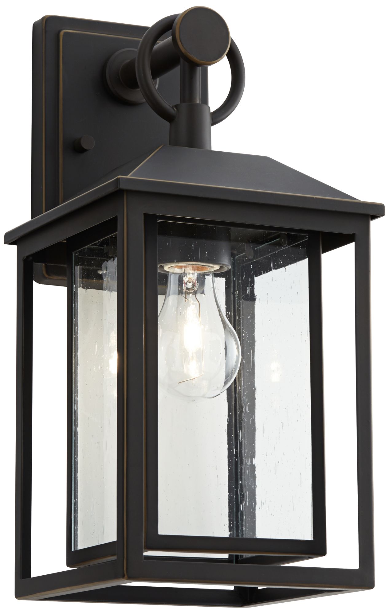 Image 2 Franklin Iron Works Califa 15 1/4" Bronze Textured Glass Outdoor Light