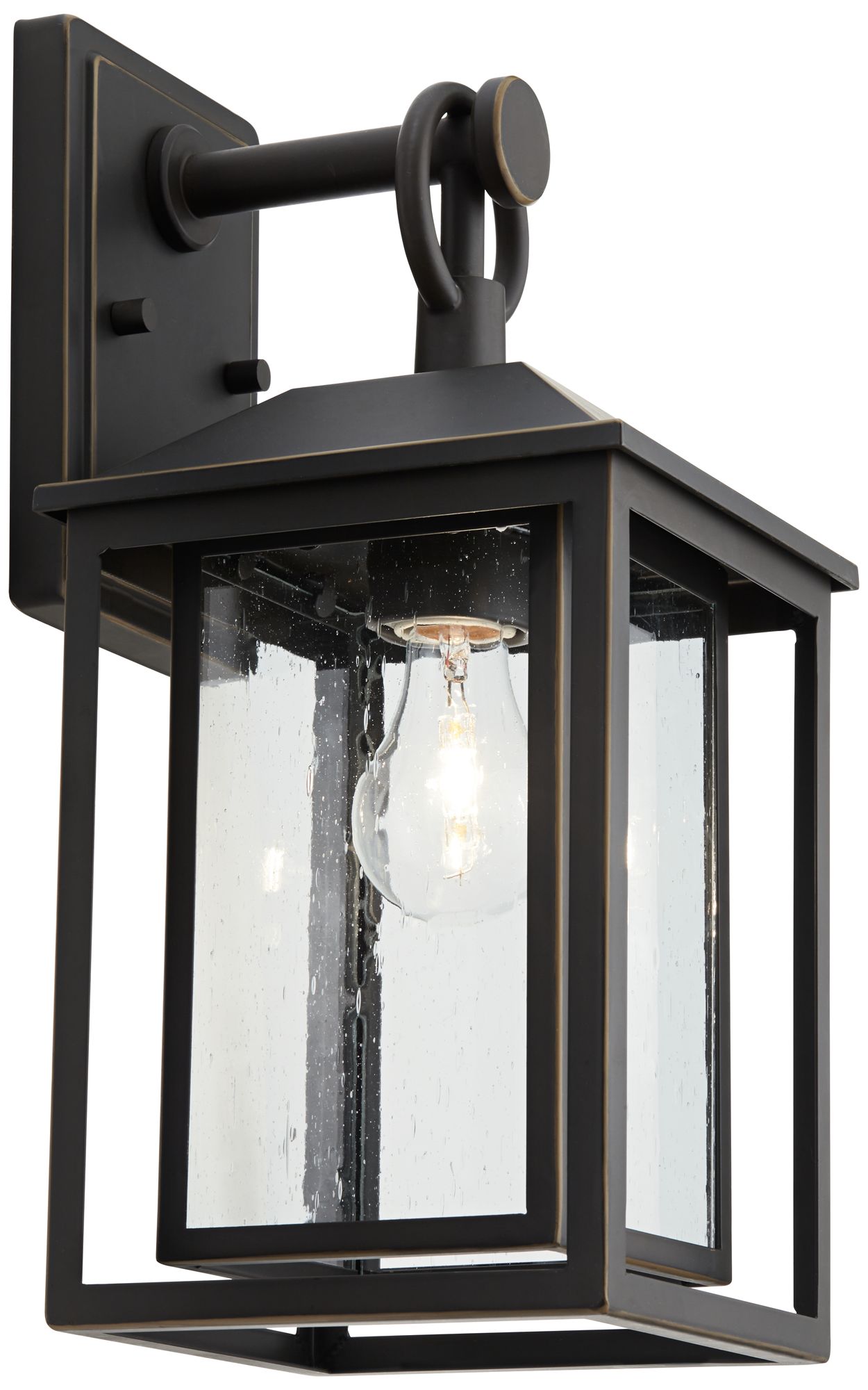 Image 6 Franklin Iron Works Califa 15 1/4" Bronze Textured Glass Outdoor Light more views