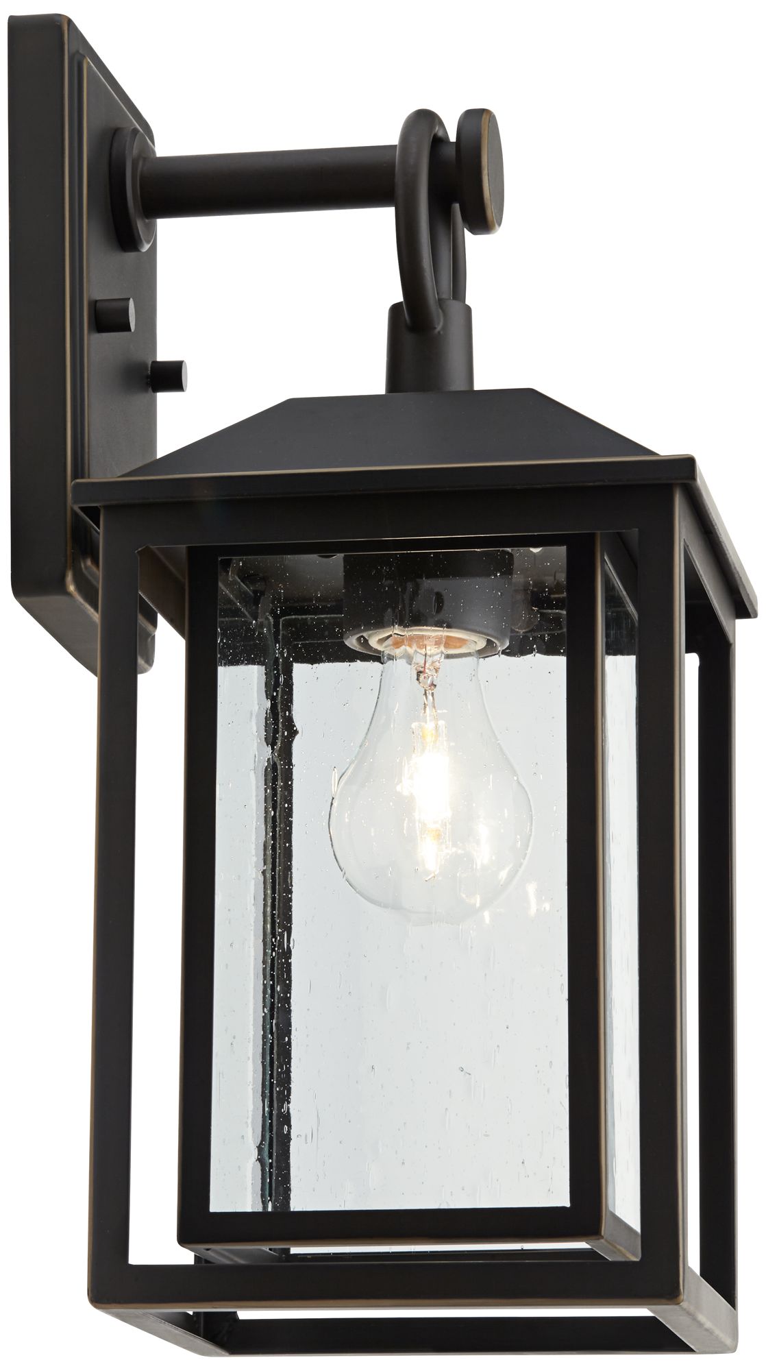 Image 7 Franklin Iron Works Califa 15 1/4" Bronze Textured Glass Outdoor Light more views