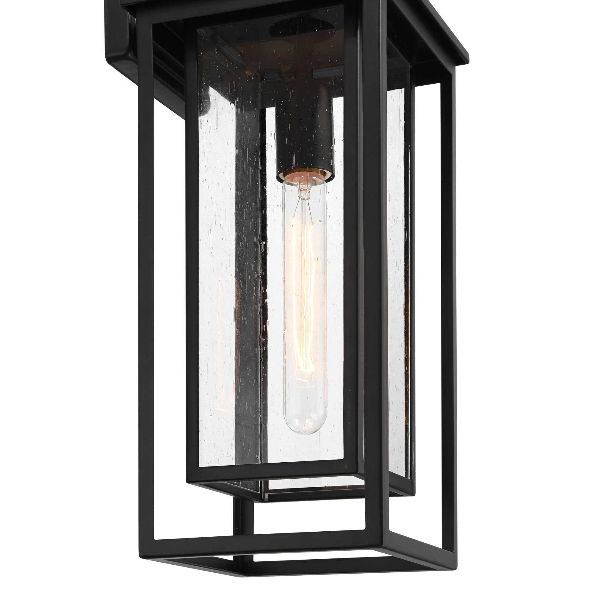 Image 7 Franklin Iron Works Califa 20"H Black and Clear Glass Outdoor Light more views