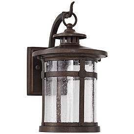 Image2 of Franklin Iron Works Callaway 11 1/2" Rustic Bronze LED Outdoor Light