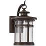 Franklin Iron Works Callaway 11 1/2" Rustic Bronze LED Outdoor Light