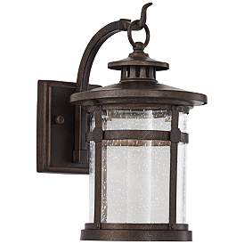 Image5 of Franklin Iron Works Callaway 11 1/2" Rustic Bronze LED Outdoor Light more views