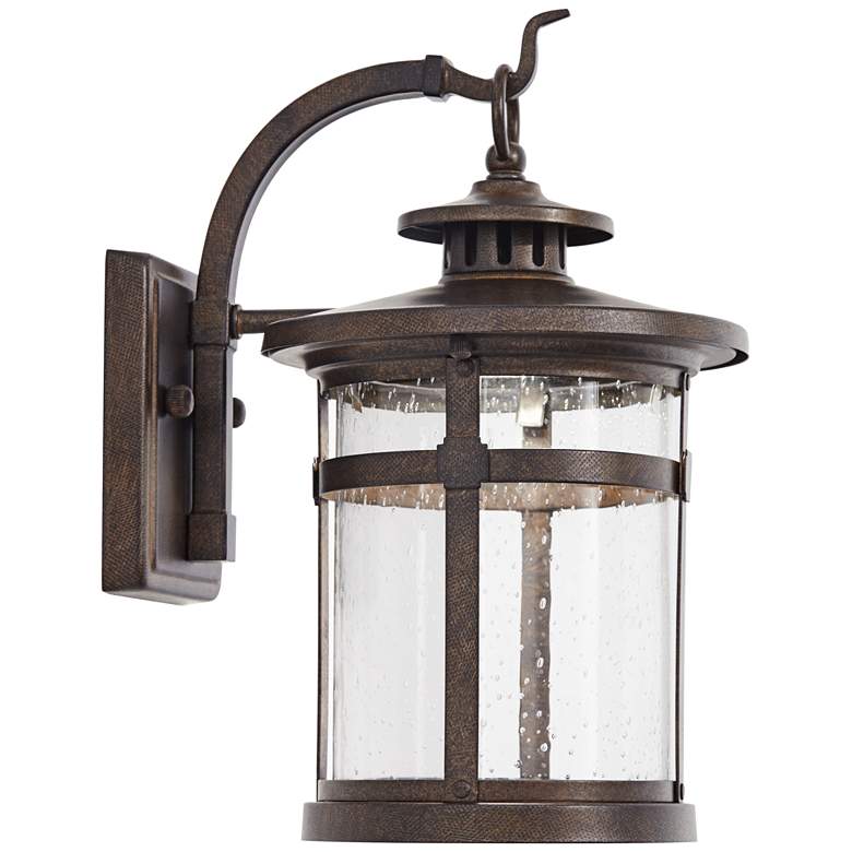 Image 6 Franklin Iron Works Callaway 11 1/2 inch Rustic Bronze LED Outdoor Light more views