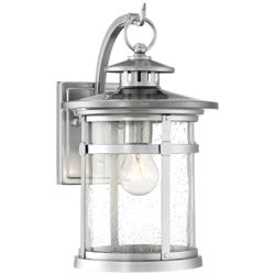 Franklin Iron Works Callaway 11 3/4&quot; High Chrome Lantern Outdoor Light