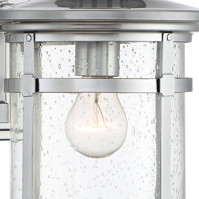 Image 3 Franklin Iron Works Callaway 11 3/4" High Chrome Lantern Outdoor Light more views