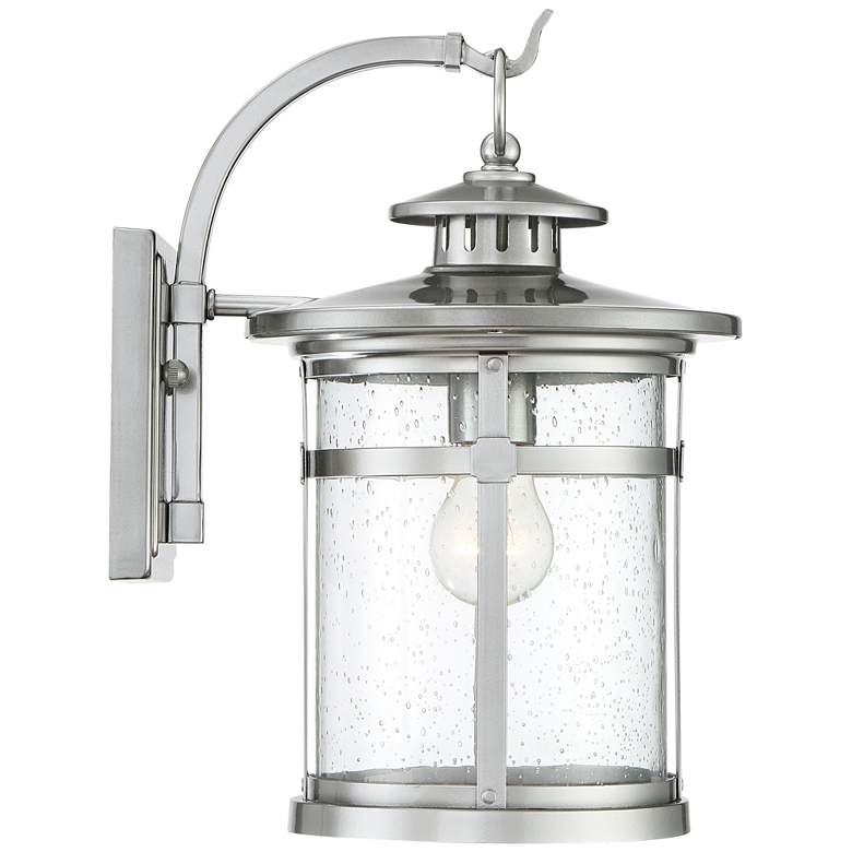 Image 5 Franklin Iron Works Callaway 11 3/4" High Chrome Lantern Wall Sconce more views