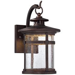 Franklin Iron Works Callaway 14 1/2&quot; Bronze LED Lantern Outdoor Light