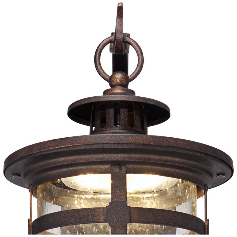 Image 4 Franklin Iron Works Callaway 14 1/2" Bronze LED Lantern Outdoor Light more views
