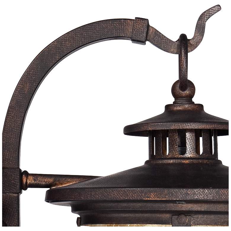 Image 6 Franklin Iron Works Callaway 14 1/2" Bronze LED Lantern Outdoor Light more views