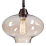 4_Franklin Iron Works Calyx 66" Cognac Glass and Bronze LED Floor Lamp more views
