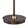 5_Franklin Iron Works Calyx 66" Cognac Glass and Bronze LED Floor Lamp more views