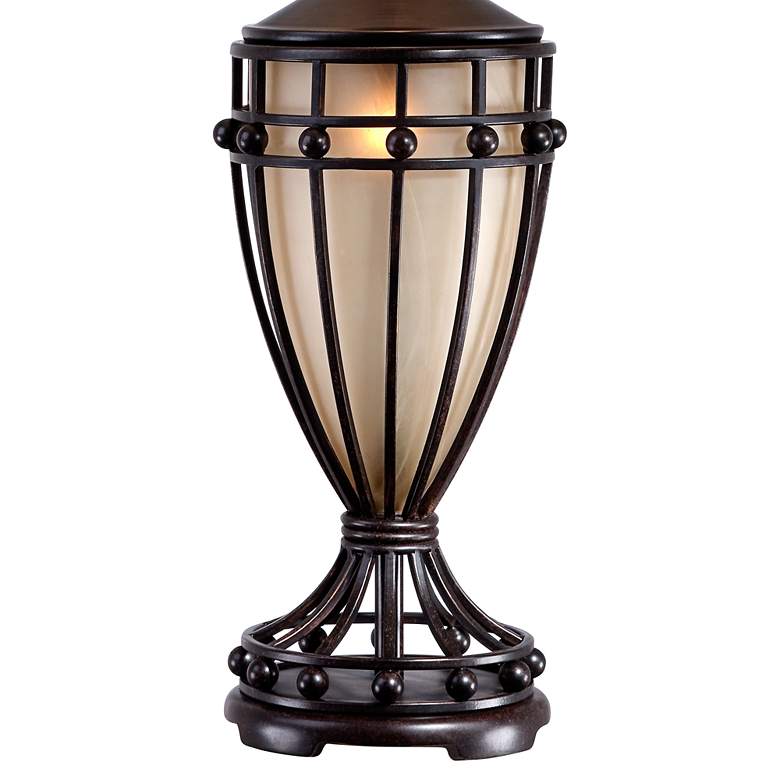 Image 5 Franklin Iron Works Cardiff 33" High Iron Night Light Urn Table Lamp more views