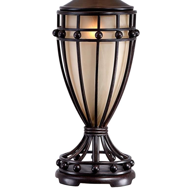 Image 5 Franklin Iron Works Cardiff 33" Night Light Urn Table Lamps Set of 2 more views