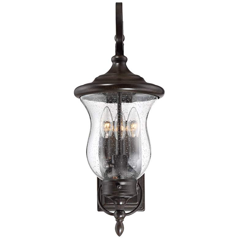Image 7 Franklin Iron Works Carriage 22" High Bronze LED Outdoor Wall Light more views