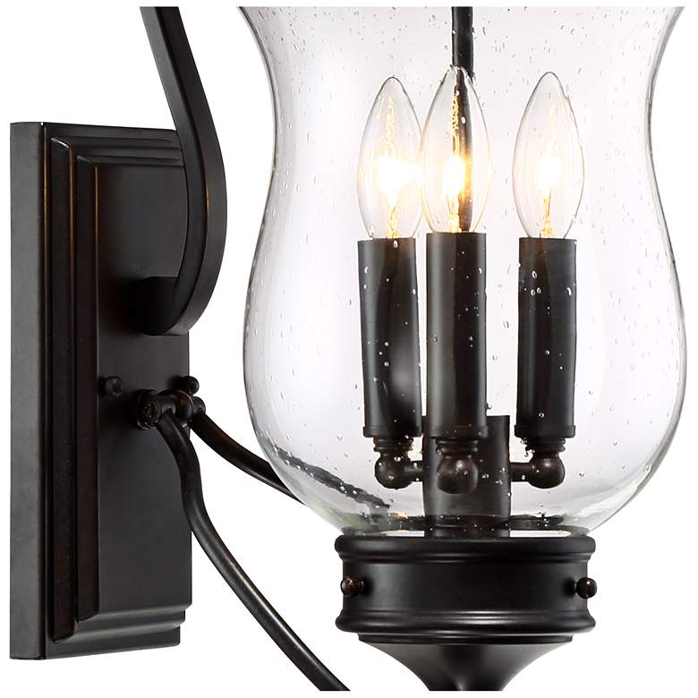 Image 4 Franklin Iron Works Carriage 26 3/4" Bronze 3-Light Outdoor Wall Light more views