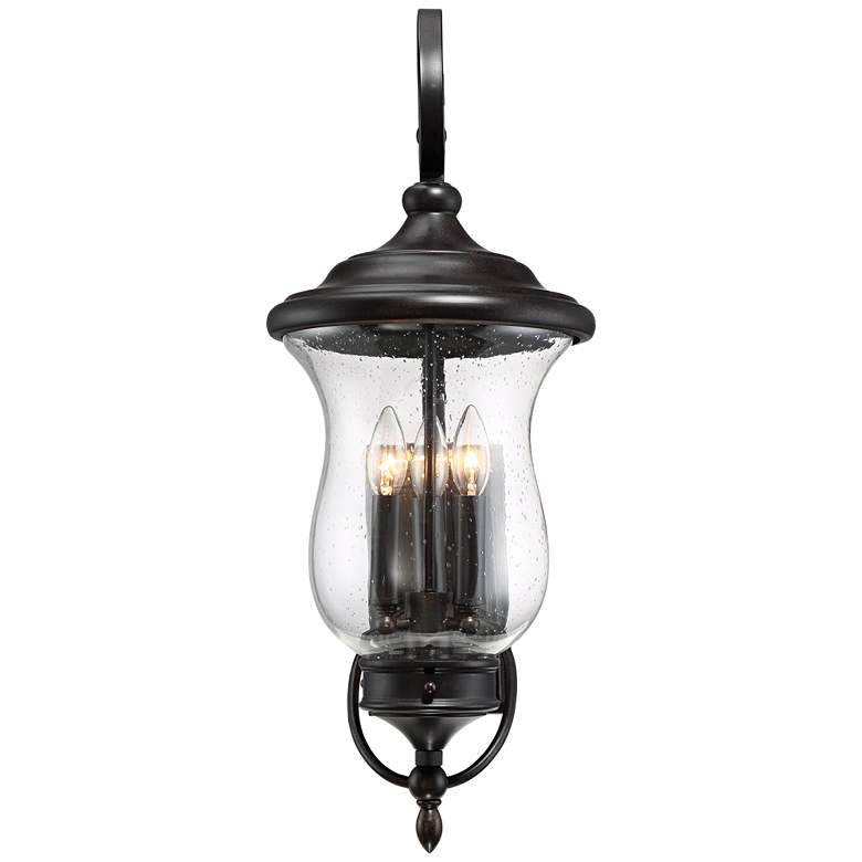 Image 6 Franklin Iron Works Carriage 26 3/4" Bronze 3-Light Outdoor Wall Light more views