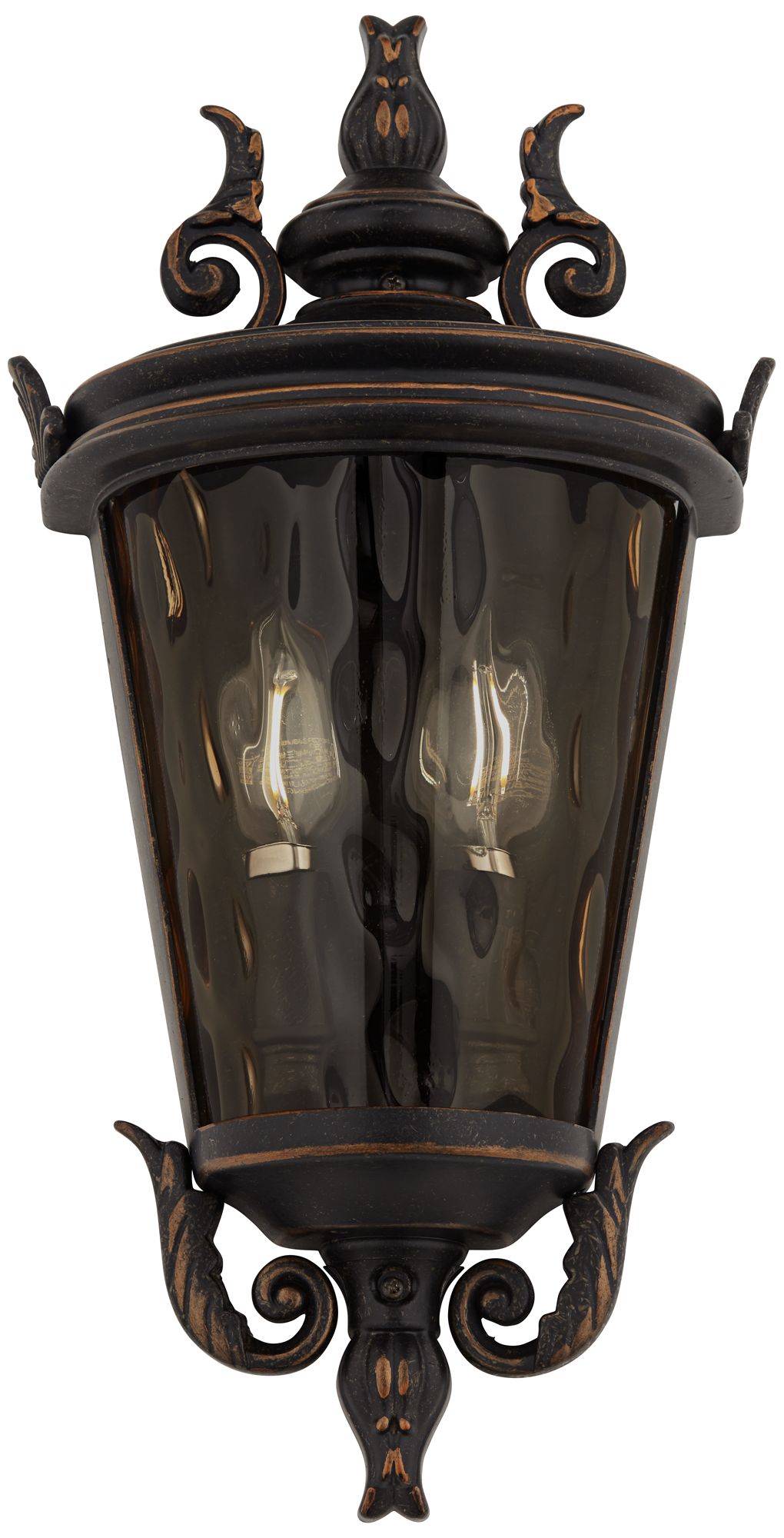 Image 2 Franklin Iron Works Casa Marseille 17" Veranda Bronze Outdoor Wall Lt