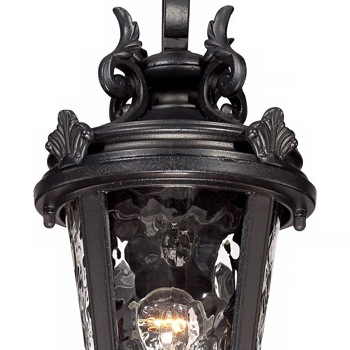 Image 7 Franklin Iron Works Casa Marseille 19" Black Scroll Outdoor Wall Light more views
