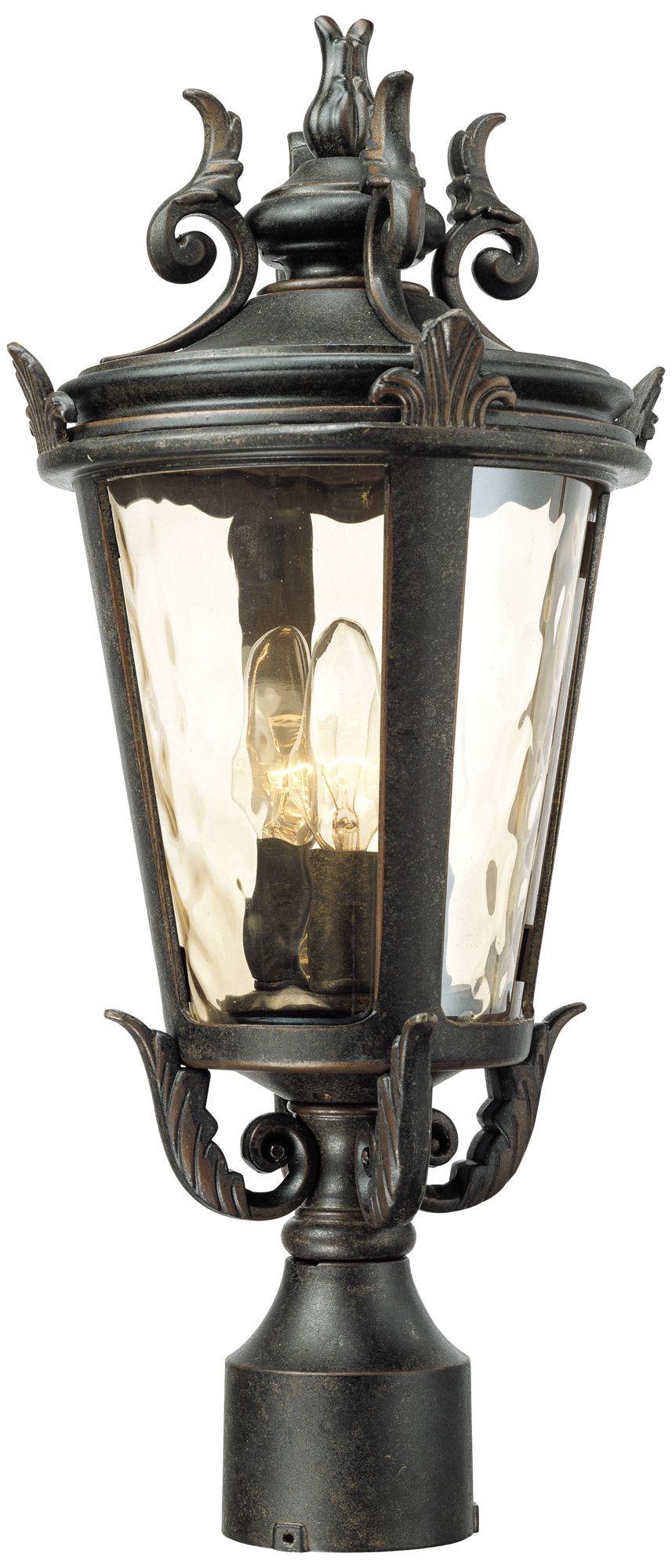Image 3 Franklin Iron Works Casa Marseille 20 1/2"H Bronze Outdoor Post Light