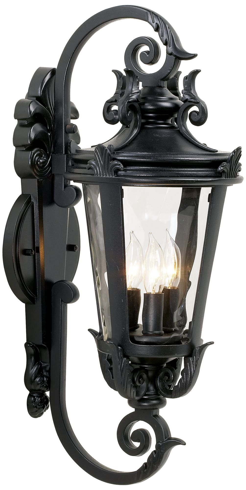 Image 3 Franklin Iron Works Casa Marseille™ 21 1/2"H Black Outdoor Wall