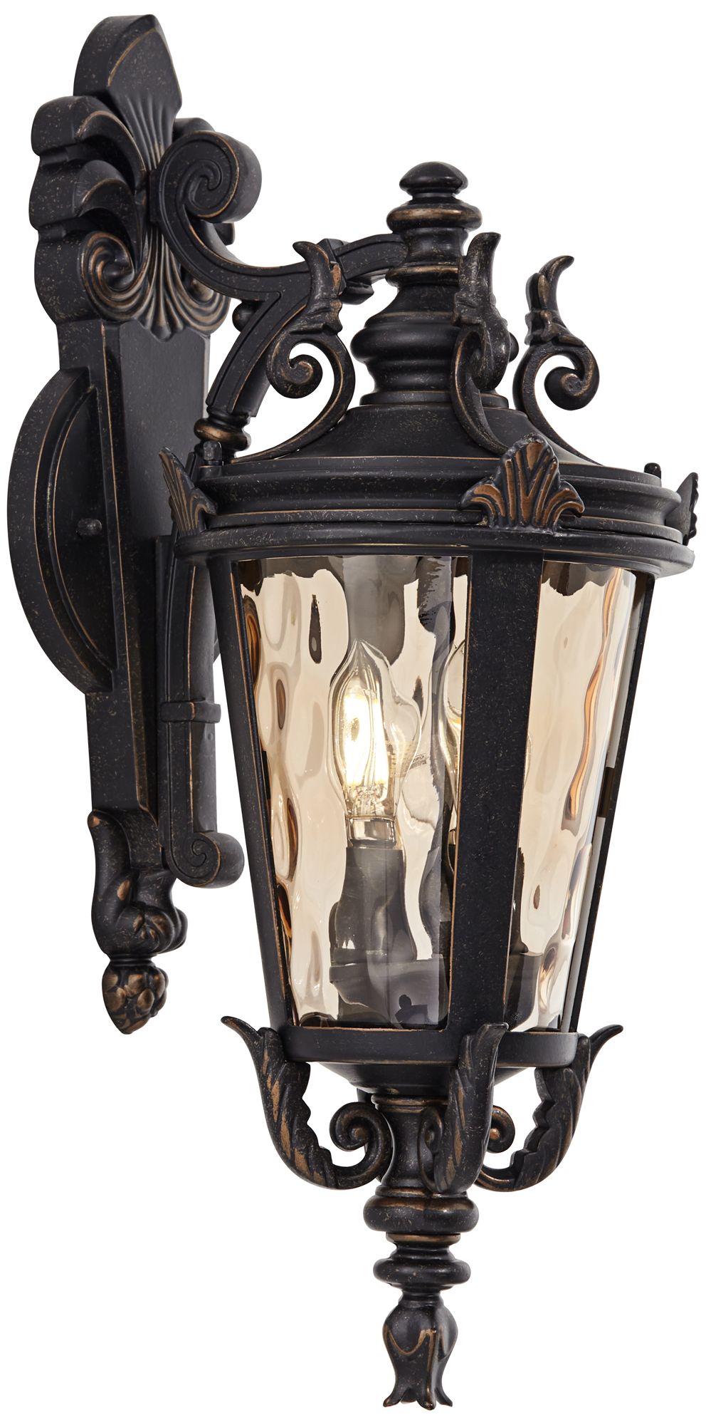 Franklin Iron Works Casa Marseille 21 3/4"H Bronze Outdoor Wall Light