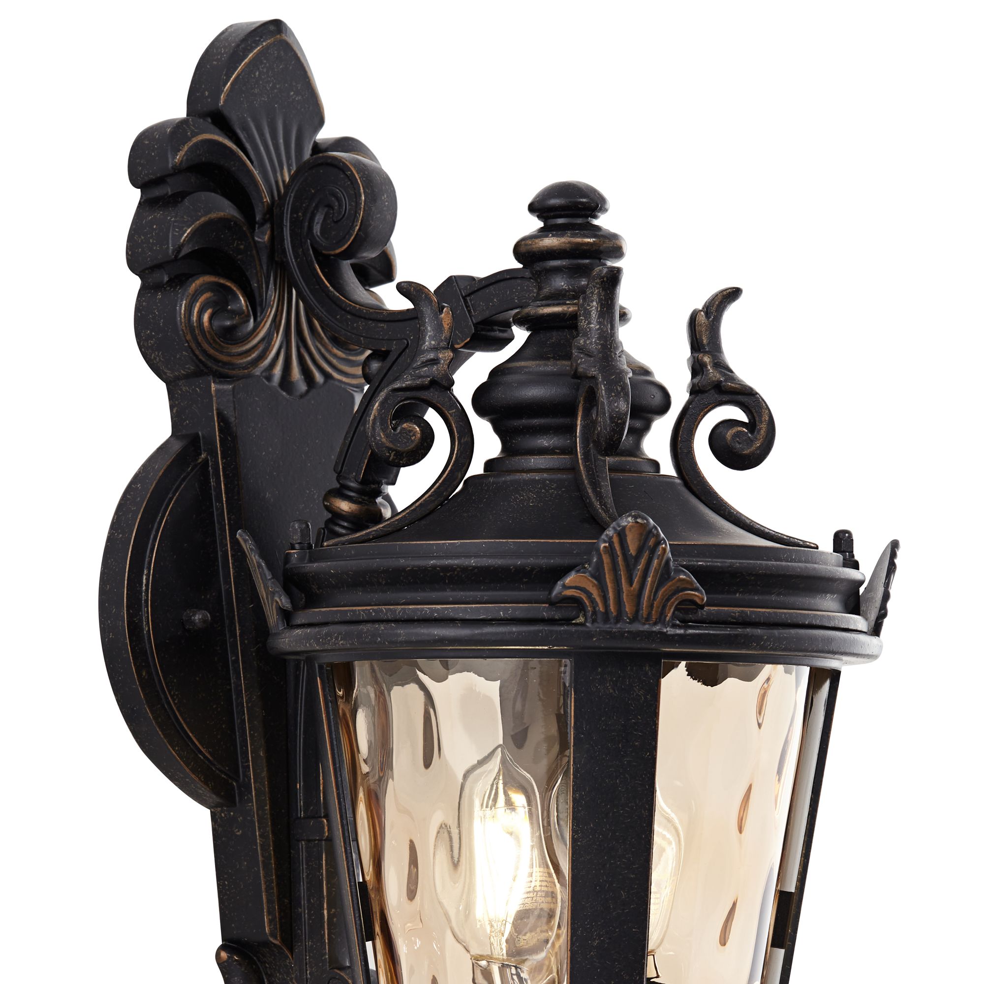 Image 3 Franklin Iron Works Casa Marseille 21 3/4"H Bronze Outdoor Wall Light more views