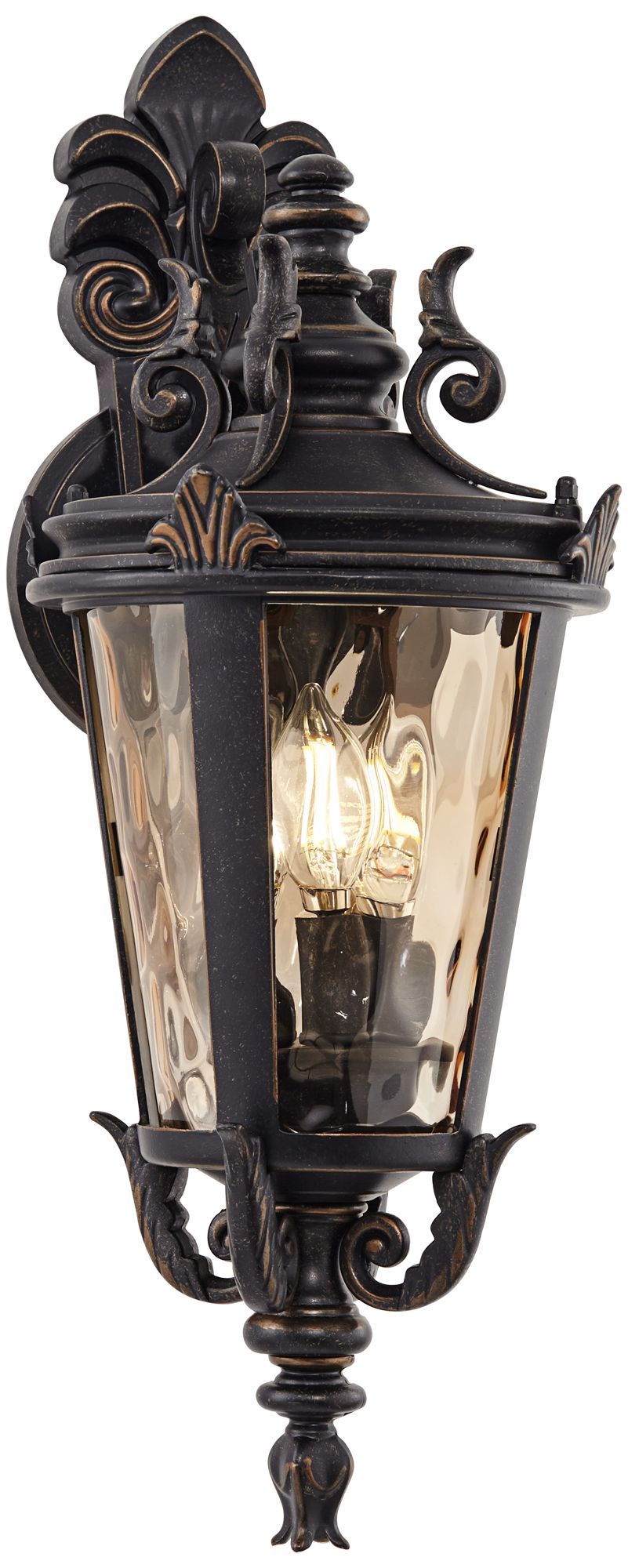 Image 4 Franklin Iron Works Casa Marseille 21 3/4"H Bronze Outdoor Wall Light more views