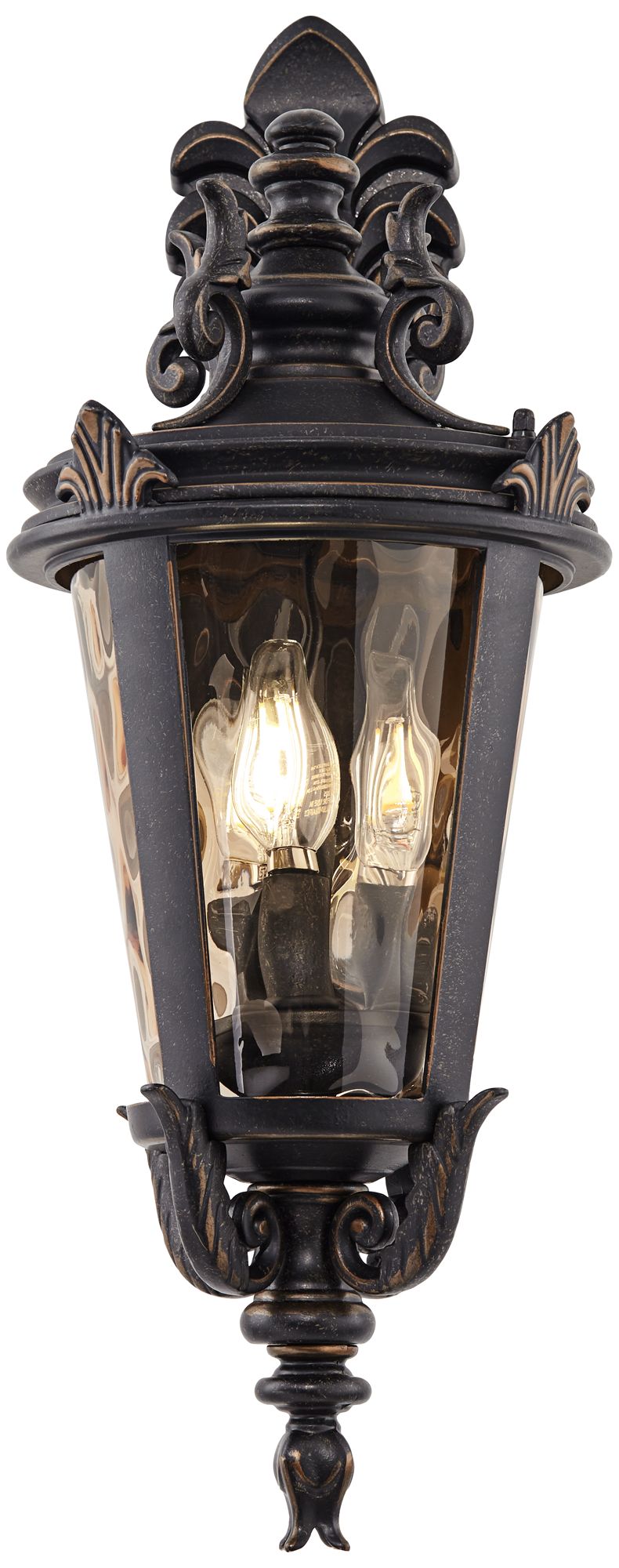 Image 5 Franklin Iron Works Casa Marseille 21 3/4"H Bronze Outdoor Wall Light more views