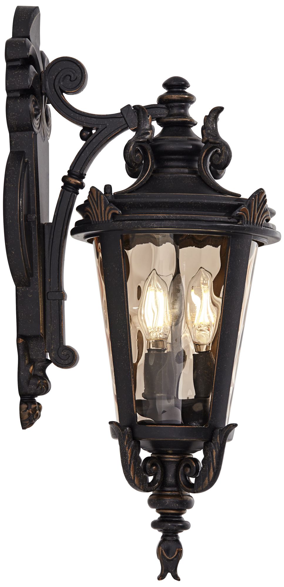 Image 6 Franklin Iron Works Casa Marseille 21 3/4"H Bronze Outdoor Wall Light more views