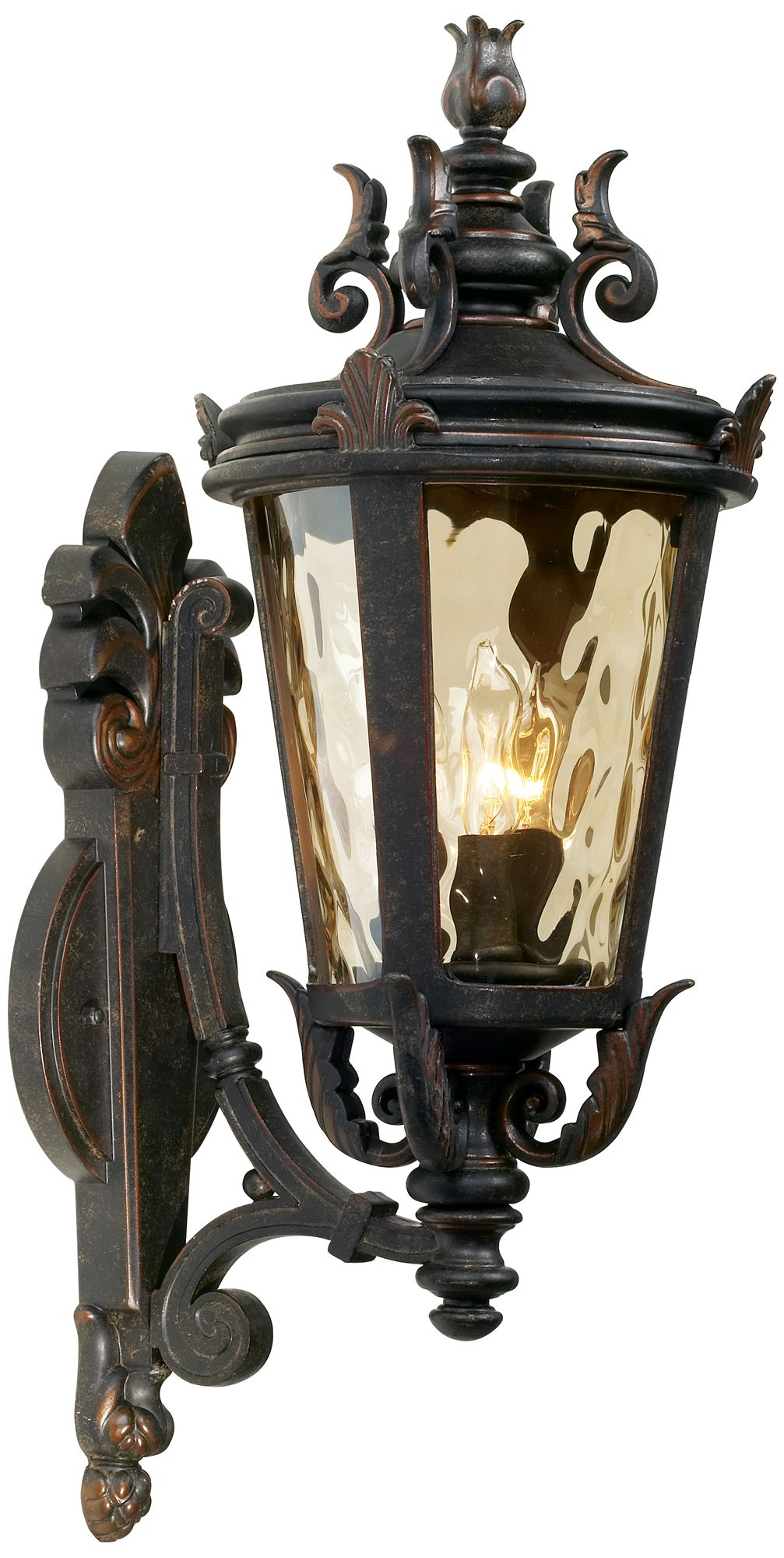 Image 3 Franklin Iron Works Casa Marseille 22" High Bronze Outdoor Wall Light