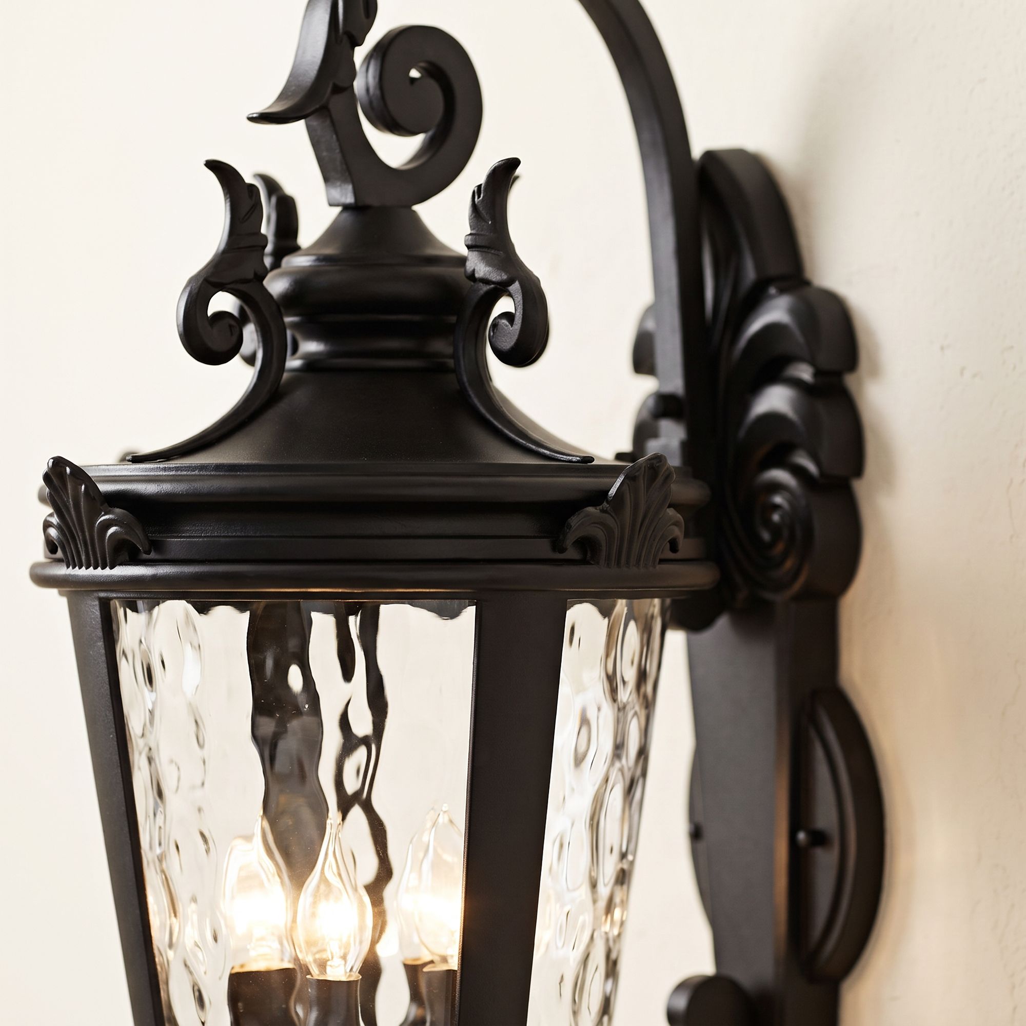 Image 5 Franklin Iron Works Casa Marseille 27 1/2"H Black Outdoor Wall Light more views