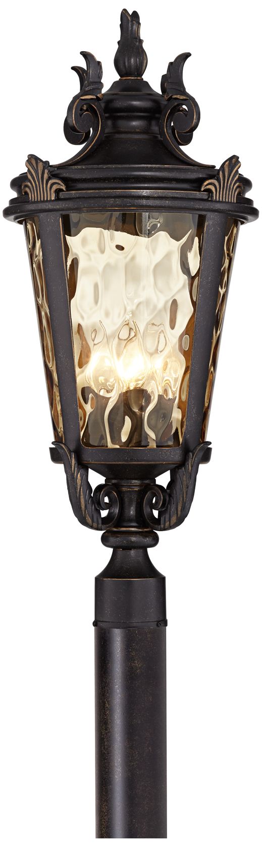 Image 2 Franklin Iron Works Casa Marseille 28" Bronze 4-Lt Outdoor Post Light