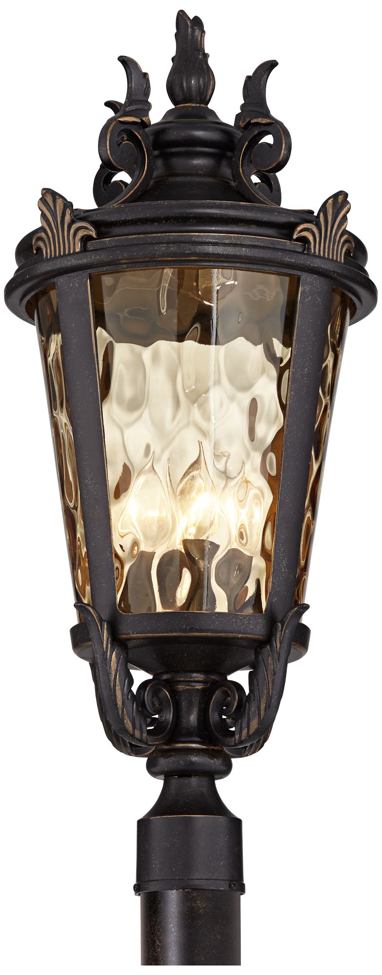 Image 6 Franklin Iron Works Casa Marseille 28" Bronze 4-Lt Outdoor Post Light more views
