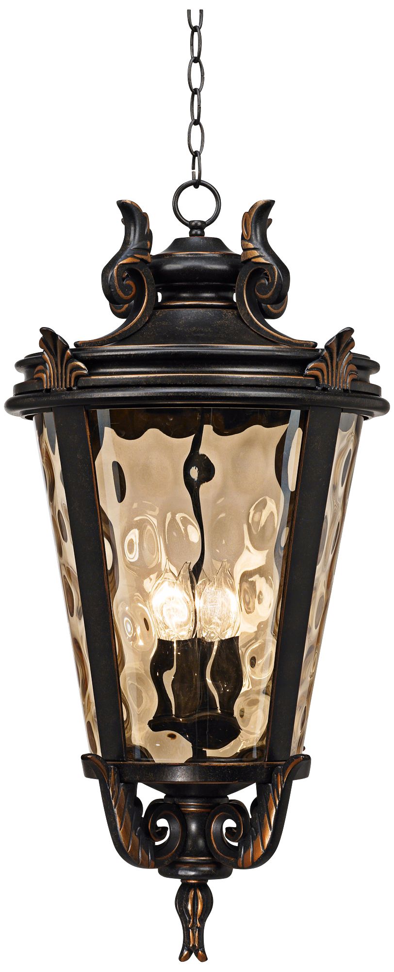 Image 2 Franklin Iron Works Casa Marseille 30"H Bronze Outdoor Hanging Light